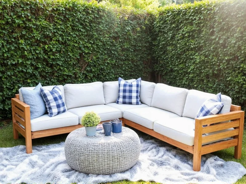 diy outdoor sectional