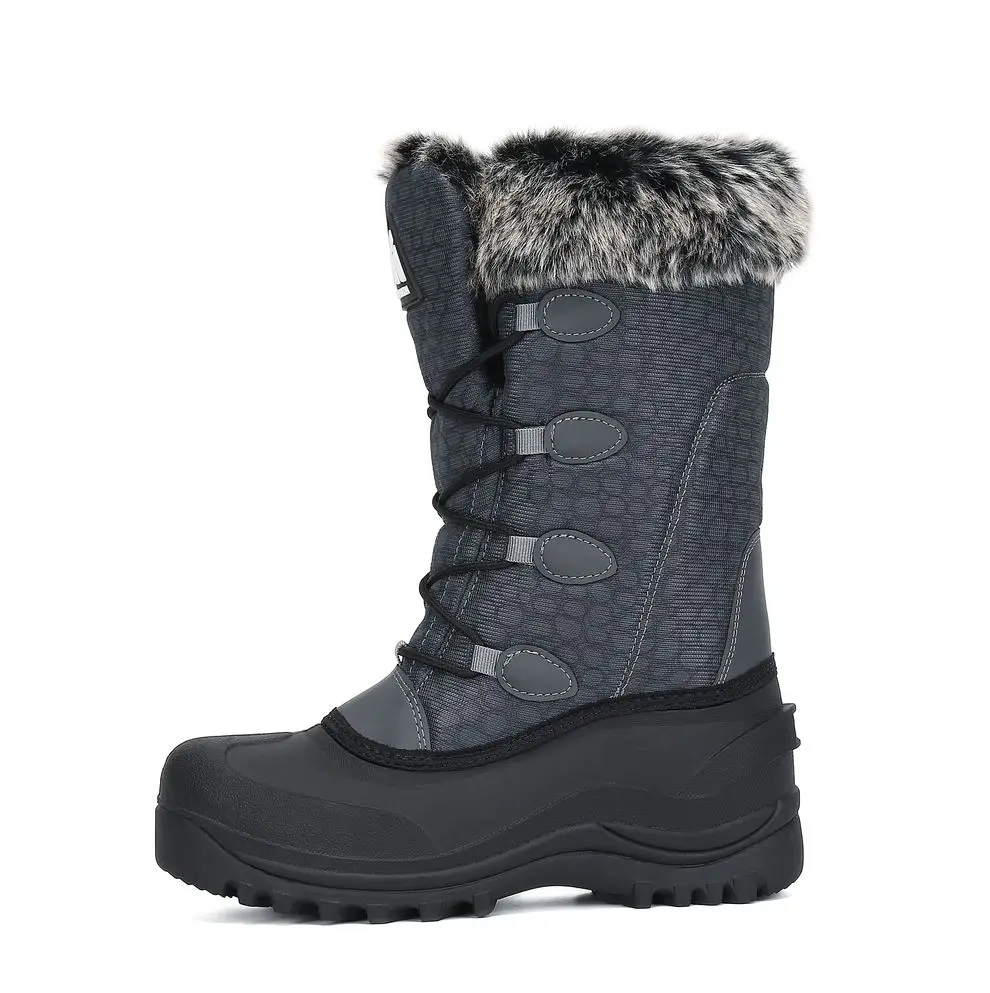 

New Arrival Womens Waterproof Snow Boots High-quality Trendy Adult Boots Ready to Ship, Brown/black/dark blue