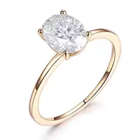 

18K/14K/9k,Gold white yellow rose and 925 silver moissanite wedding ring