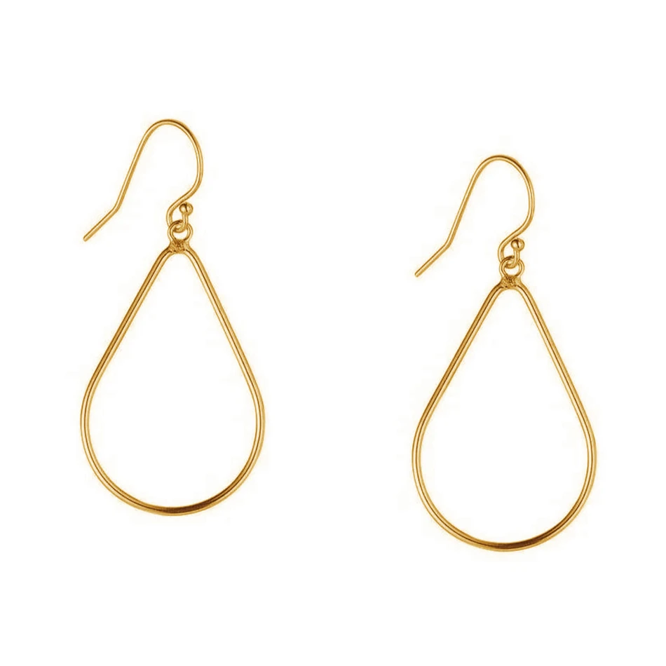 

minimalist jewelry 925 sterling silver earrings 18k gold plated teardrop big hoop earrings for women