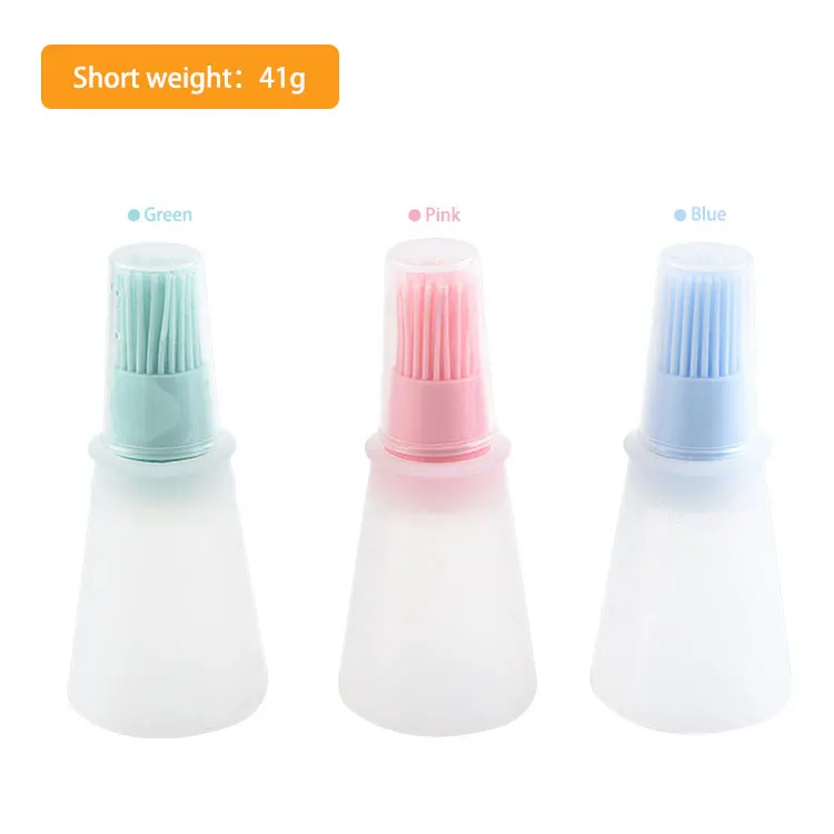 

US Silicone Oil Bottles seasoning brush BBQ Brush Tool Kitchen Accessories, Pink
