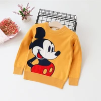 

winter new mickey pattern loose round collar head long sleeve children sweater