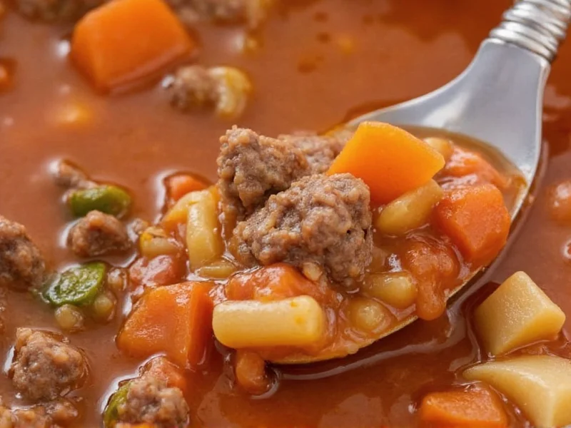 Easy Homemade Hamburger Soup Recipe in 30 Minutes
