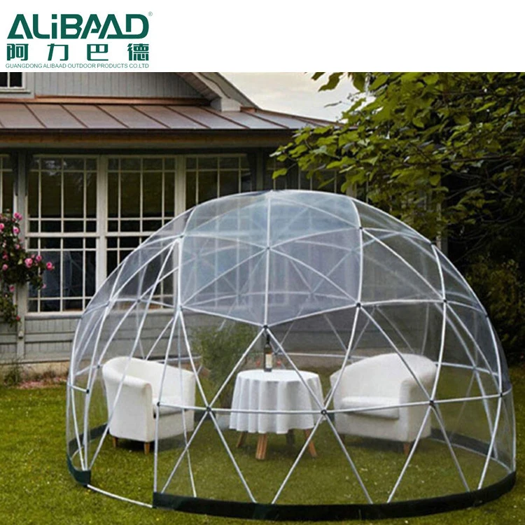 

transparent winter and summer 3.6m TPU HDPE outdoor garden party event PVC plastic igloo dome tent