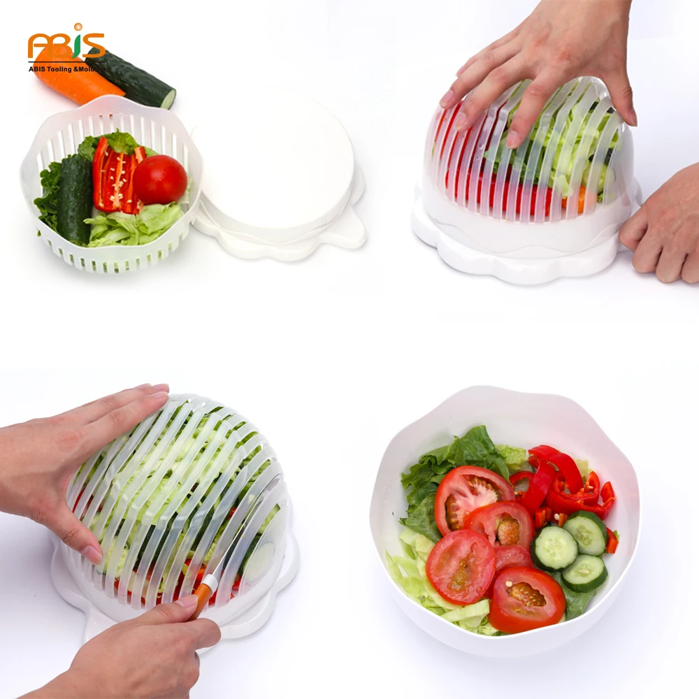 

Kitchen Gadgets Fast Vegetable Fruit Salad Cutter Bowl