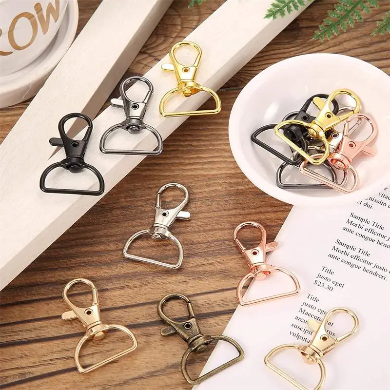 

35 Pieces Clasps Lanyard Snap Hooks Keychain Clip Hook Lobster Claw Clasp Metal Hook, Customized color