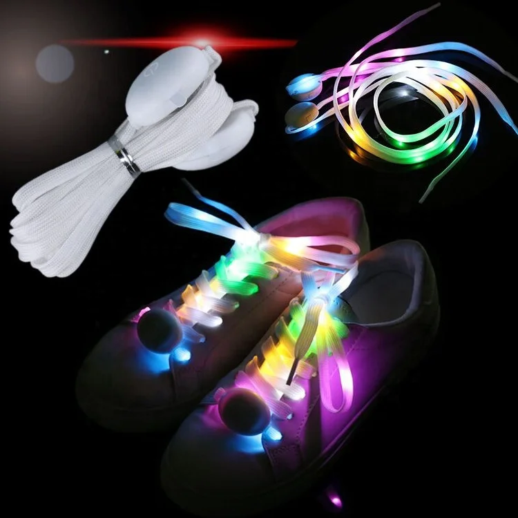 

Wholesale led laces shoes shoelaces light up laces with light blue luminous shoelaces laces led, 15 colors