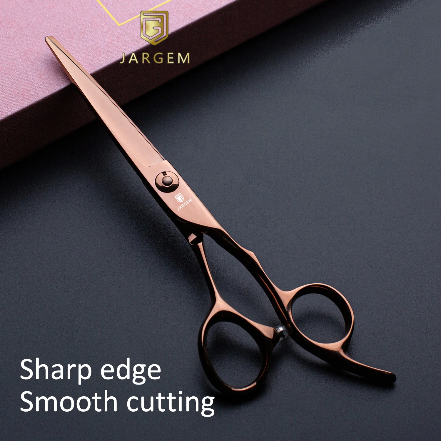 

Rose Gold 6.0 Inch Barber Scissors VG10 Steel Japanese Hair Scissors Smooth cutting Hairdressing Scissors