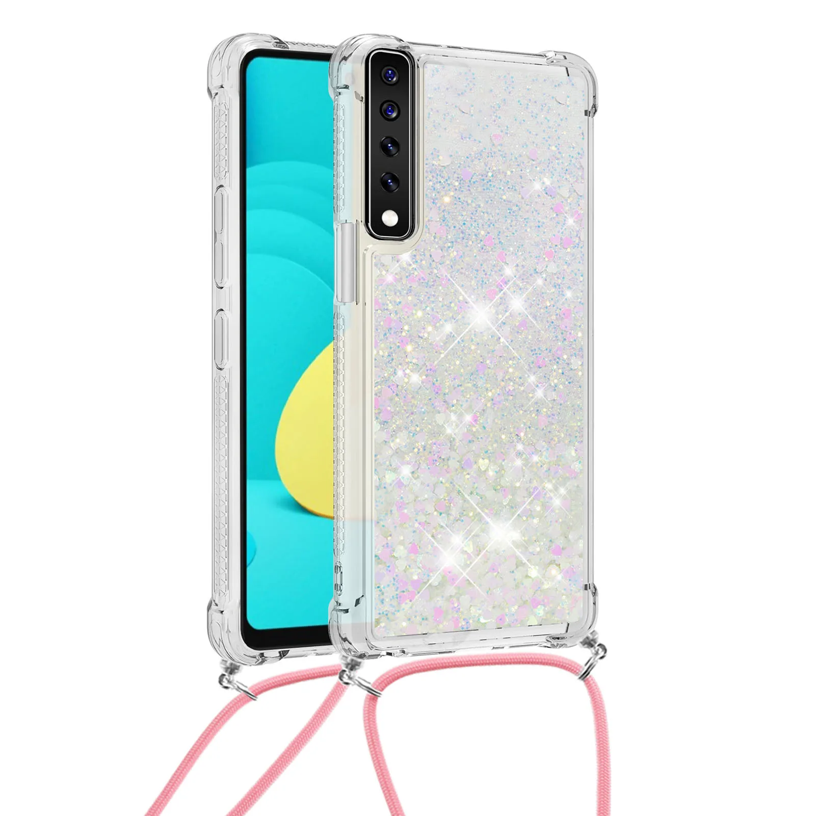 

Phone Shell Bling Shiny Luxury Lovely Girly Quicksand Protection Back Cover For LG Stylo7 Stylo 6 Velvet 5G K31 K51 Aristo 2, 10colors