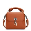 Fashion trendy lady designer messenger bags high quality craft female factory tote handbag genuine leather custom women handbag