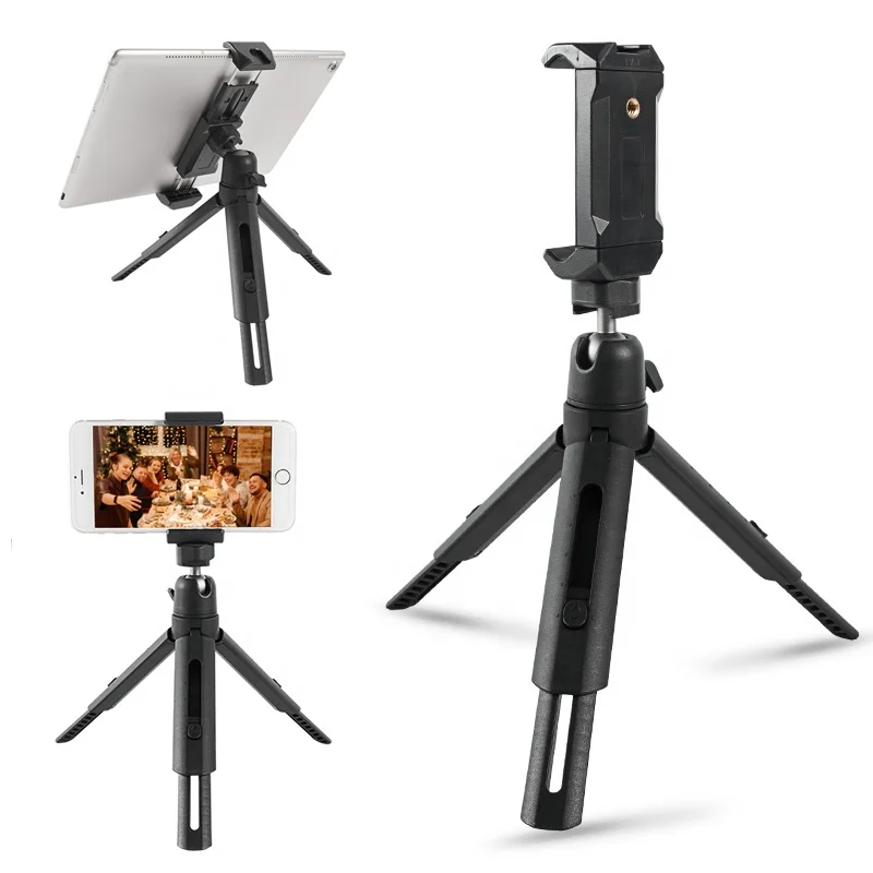 

Tablet Mount Tripod Stand Tabletop Pad Adapter Clamp Holder table Tripod for iPad Air Pro Mini 2 3 4 Xiaomi Mipad smartphone