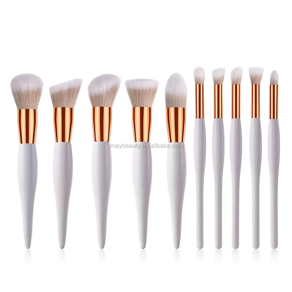 

Custom LOGO Personalised Make up Brushes Wholesale Professional Go Pro Makeup Brush White