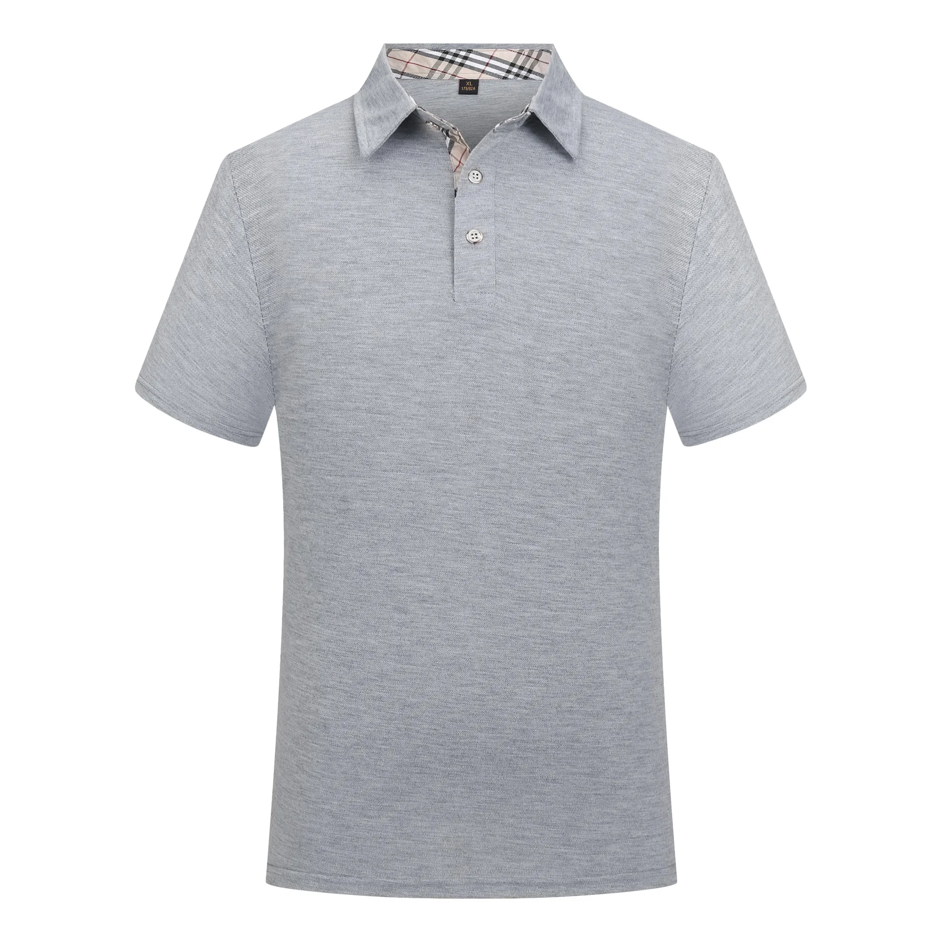 

Men's and women's Lapel short sleeve cotton top, 8color