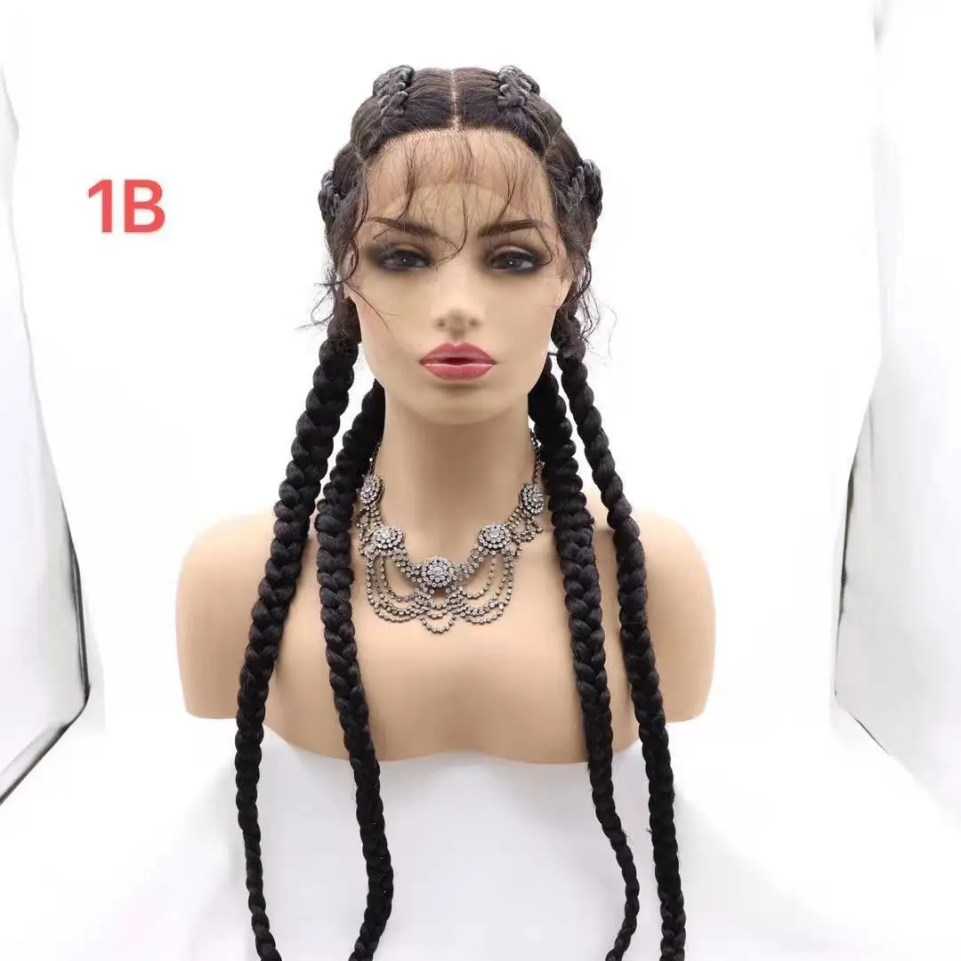 

braided wigs in human lace hair wigs for black women lace front 30 inch length 32 inch length China factory