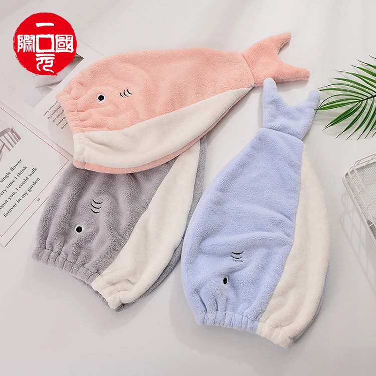 

Hair Dryer Towel Cap Cute Shower Cap Hair Drying Hat for Girls