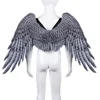 Kid Halloween 3D Angel Wings for Halloween Mardi Gras Theme Party Dress up Costume 5-10 Years Children Kids Fancy Angei Wings