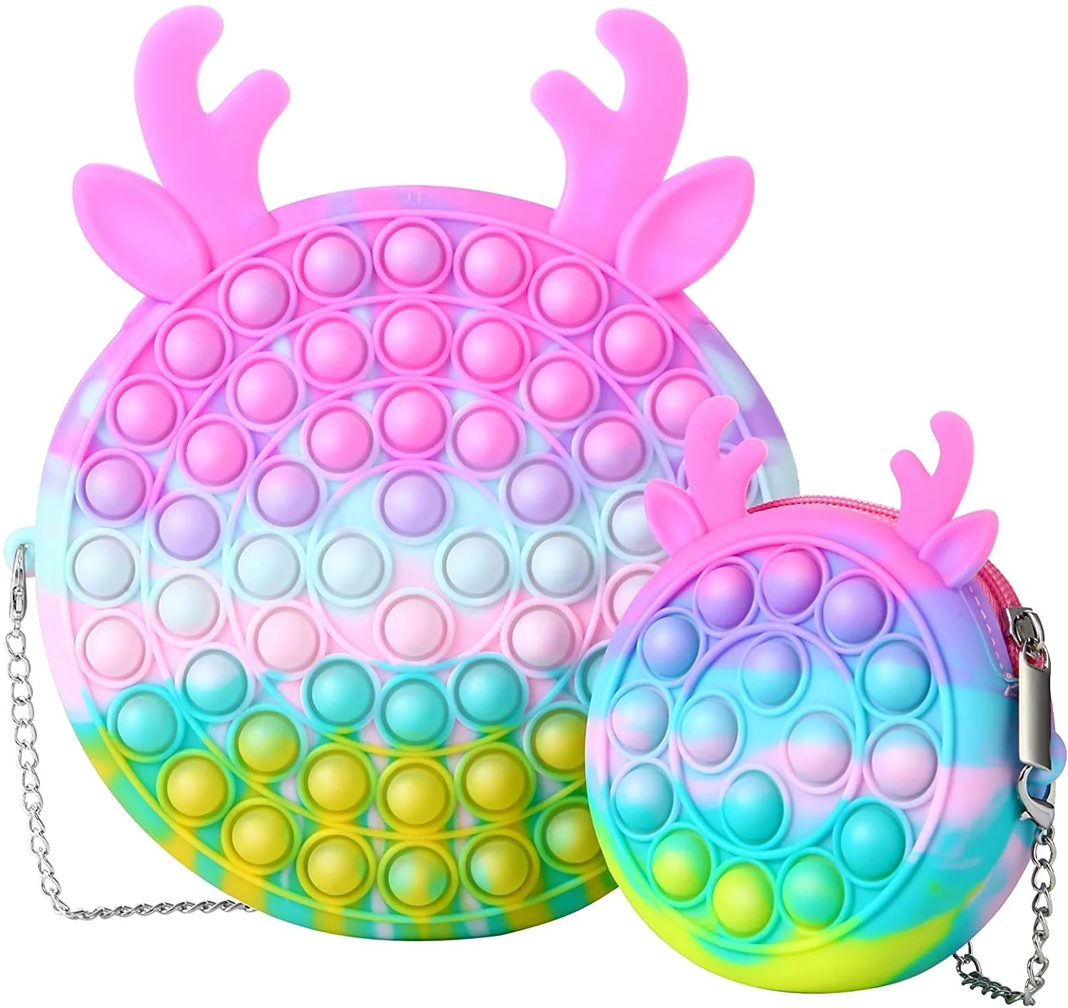 

Coin Purse New Arrival Silicone Mini Lady Bag for Girls Bubble Sensory Fidget Sling Totes