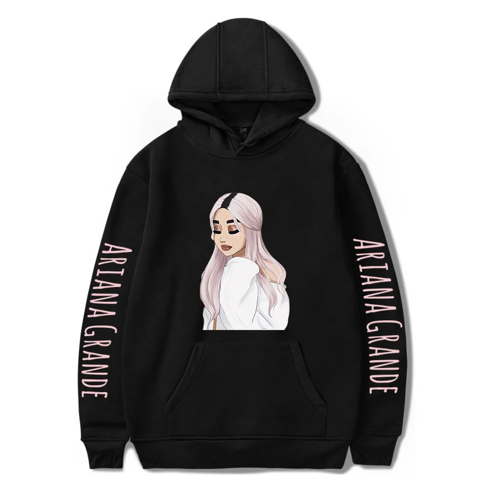 

Hot Sale OEM Ariana Grande Hoodie Sweatshirt XXXXL Jumper Hoodies Printed Pullover Oversize Men Black Hoodies