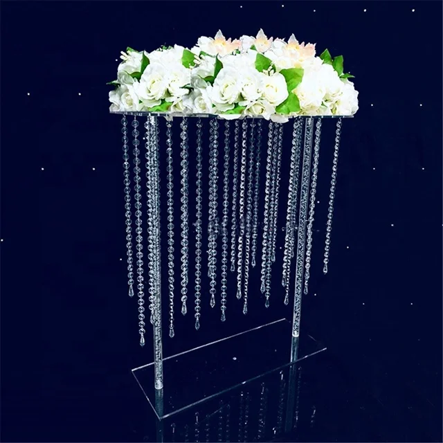 

free shipping) Flower Rack Luxury Acrylic Stand Wedding Table Road Lead Luxury Centerpieces For Event Party Home Decoration 1655, Gold/sliver mental