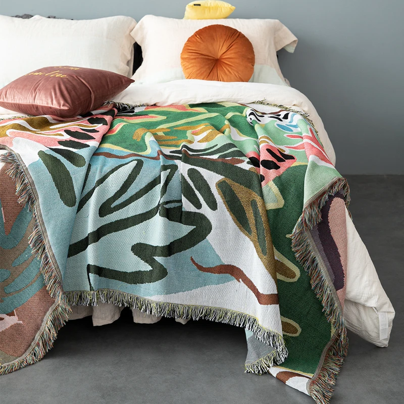 Savvy Wholesale Custom Blankets Polyester Astronaut Jacquard Beach