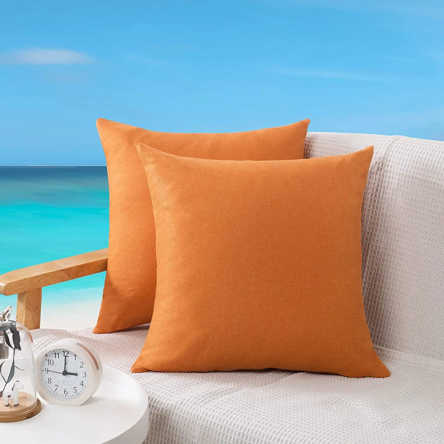 Wholesale Outdoor Waterproof Cushion Cover for Garden Patio Decorative Throw Pillow Cover Furniture Cushion Cover