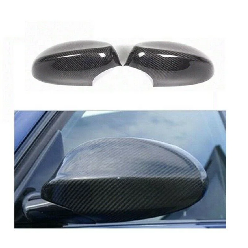 

Car Accessories Side Mirror Case Carbon Fiber Door Mirror Cover Fit For BMW E92 Pre-LCI 330i 335i, Glossy carbon black