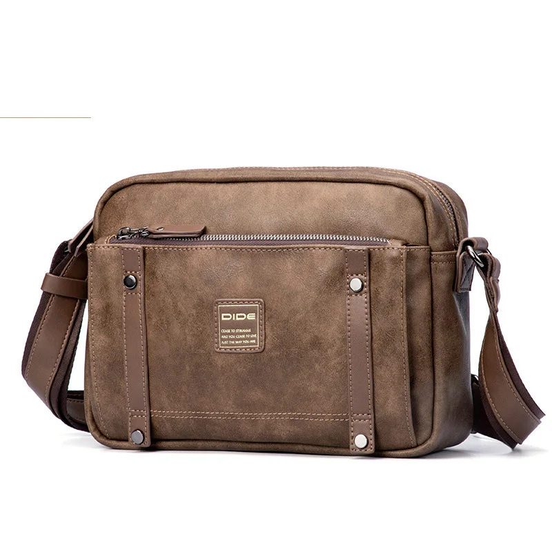 

WB016 Business high quality waterproof leather shoulder bag 2021 mens crossbody square messenger bag, Customized color