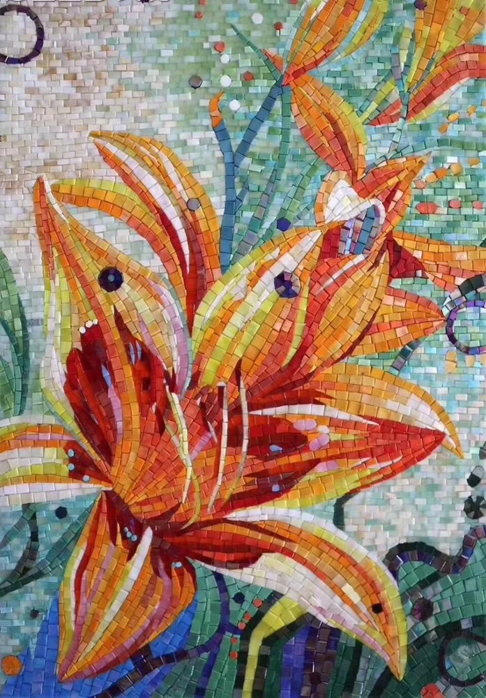 冰玉冰陶瓷水晶马赛克孔雀图案蝴蝶图案壁画马赛克瓷砖马赛克艺术