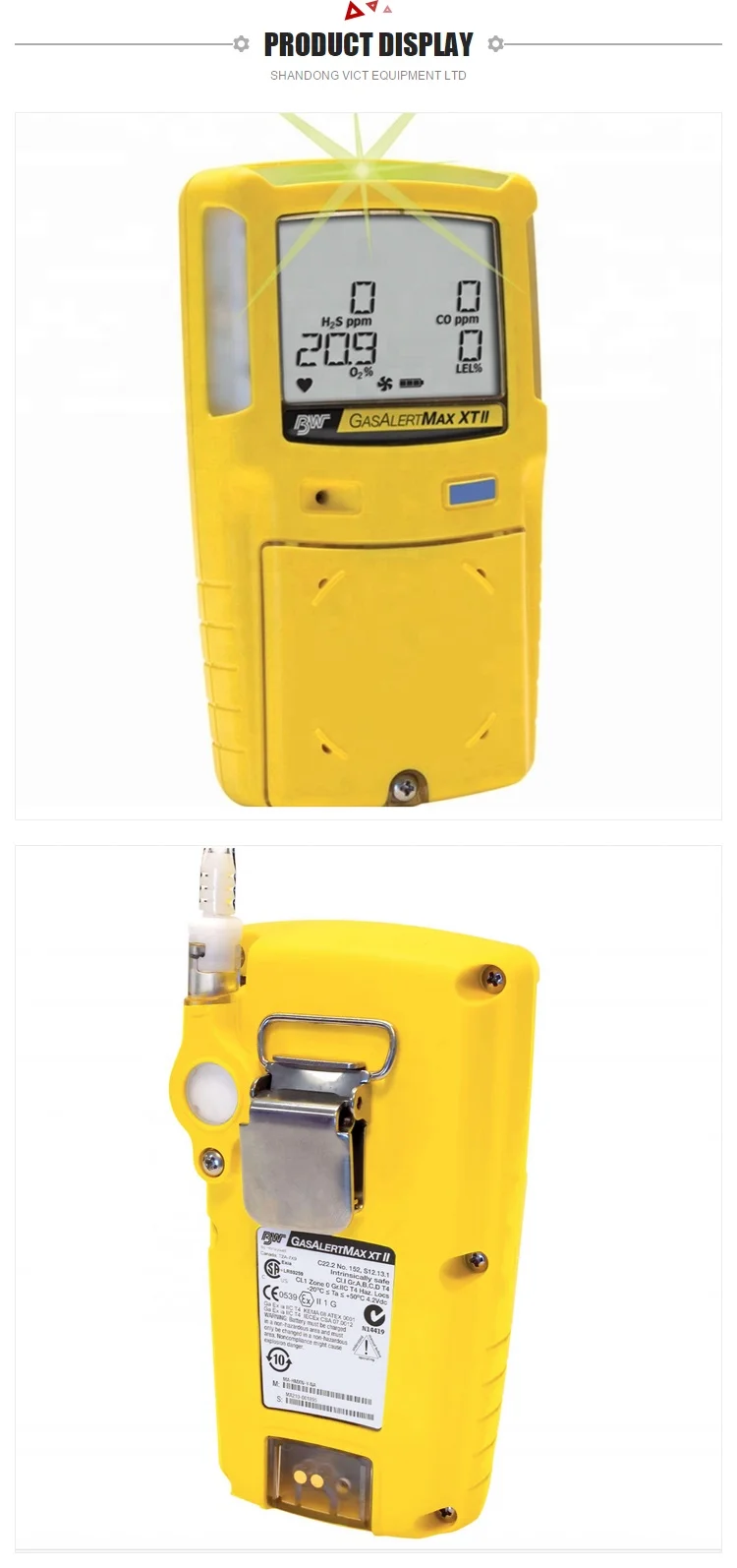 Bw Gasalertmax Xt Ii 하나의 가스 감지기 펌프 Buy 휴대용 가스 탐지기 공동 O2 H2s Lel 가스