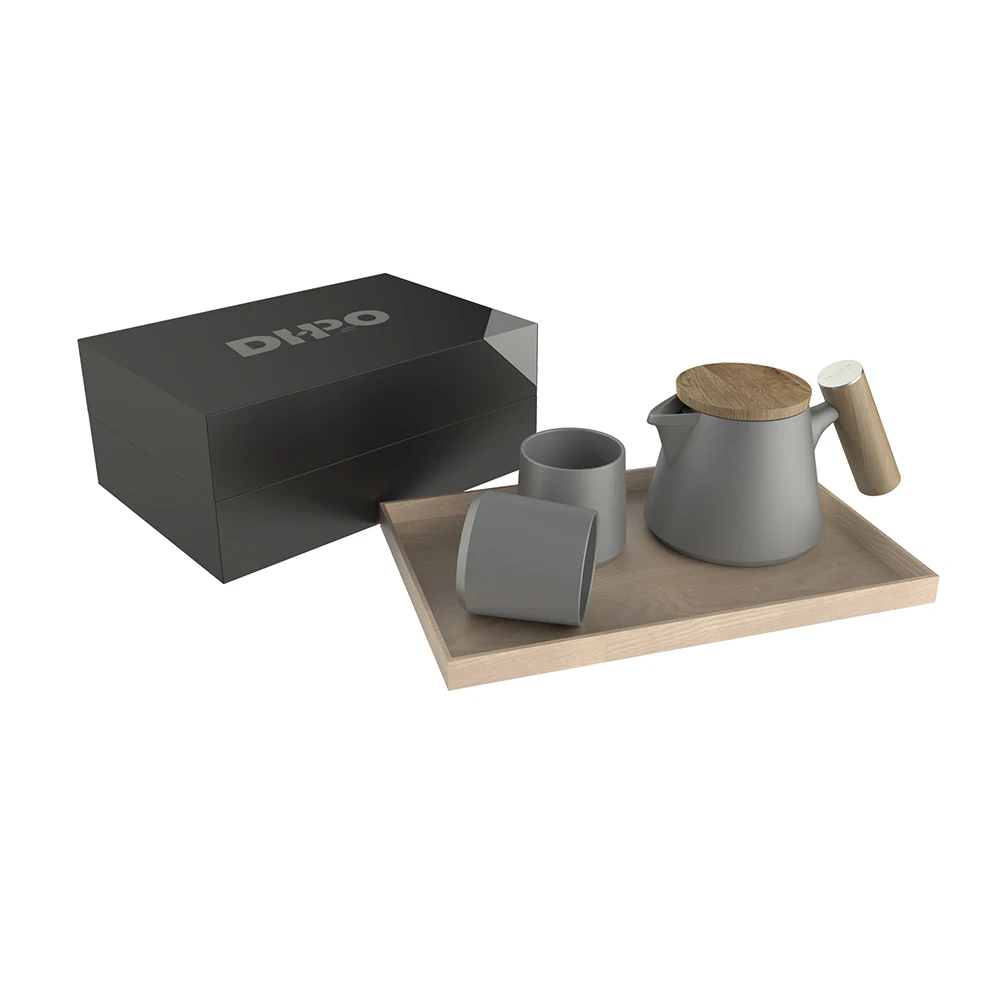 

DHPO High-fired ceramic tea cup set tea pot with stainless steel infuser