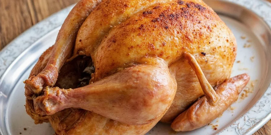 Illustration of dry brine process on turkey