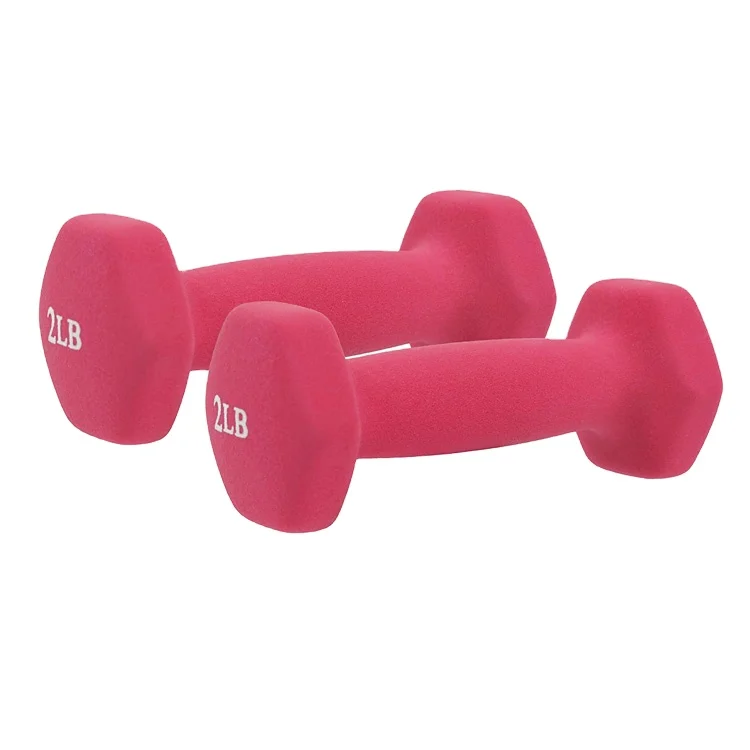 

Colorful neoprene coated dumbbell small dumbbells for women, Red,pink,blue