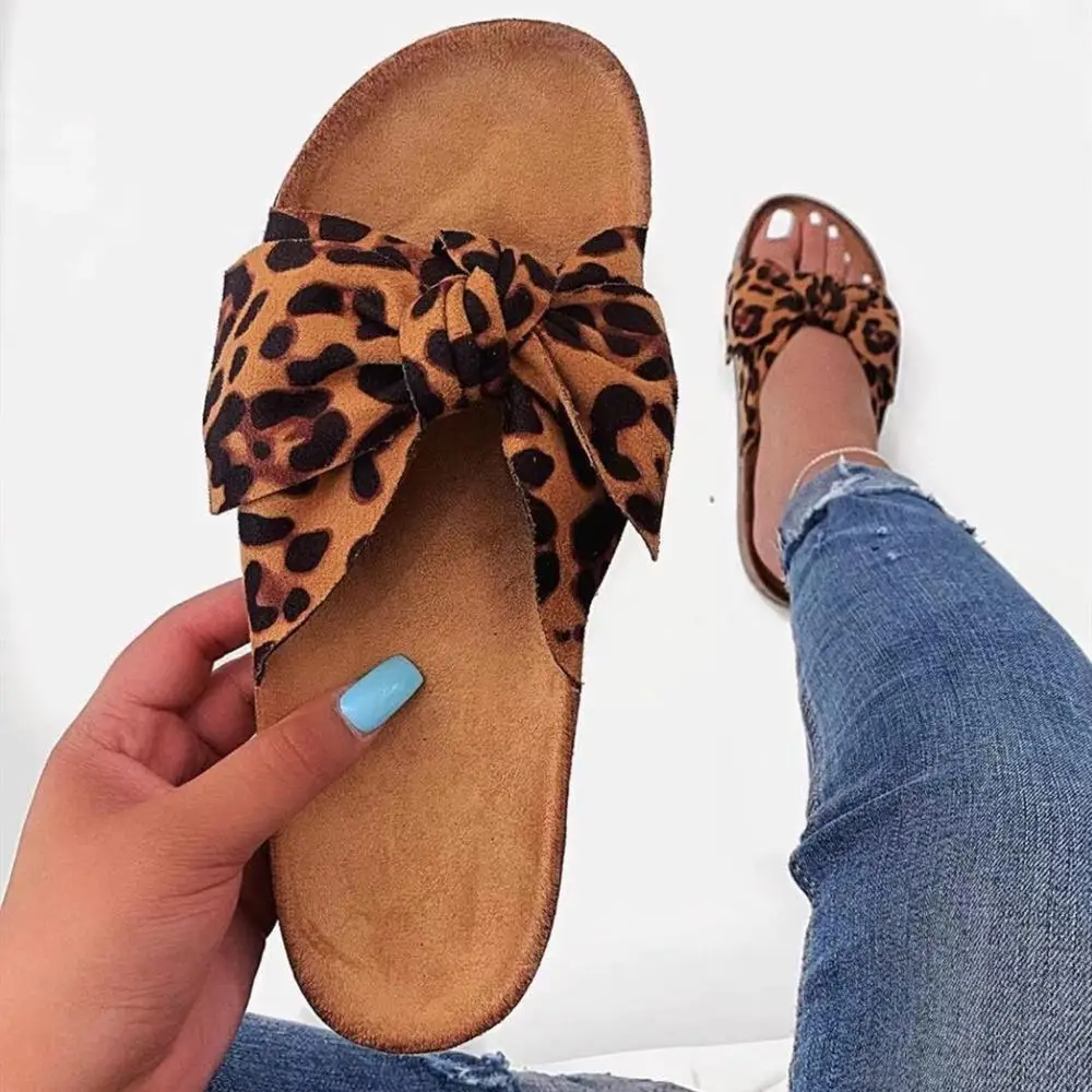 

PDEP latest leopard print knot summer for ladies slippers hot beautiful platform popular colorful fashion cheap women sandals, Leopard print,pink, black,brown