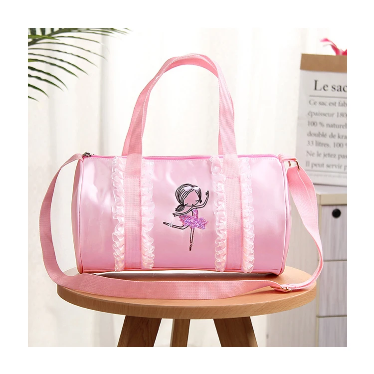 

college girls shoulder bags Pink Women gym bags with shoe compartment sports Bags For Child Girls, Customized color