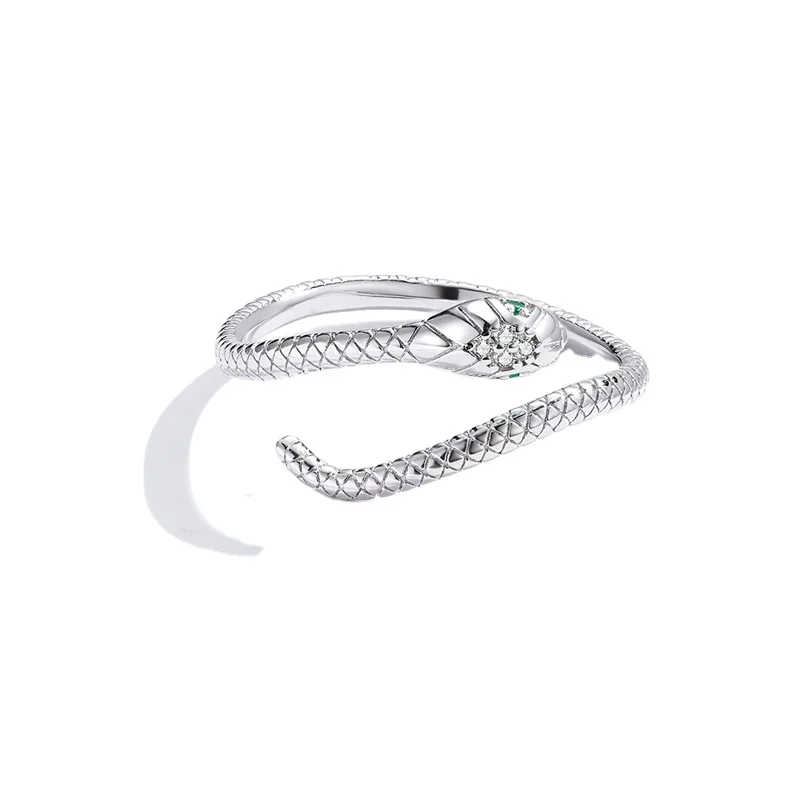 

Hot Sale 925 Sterling Silver Snake Size Open Adjustable Finger Rings
