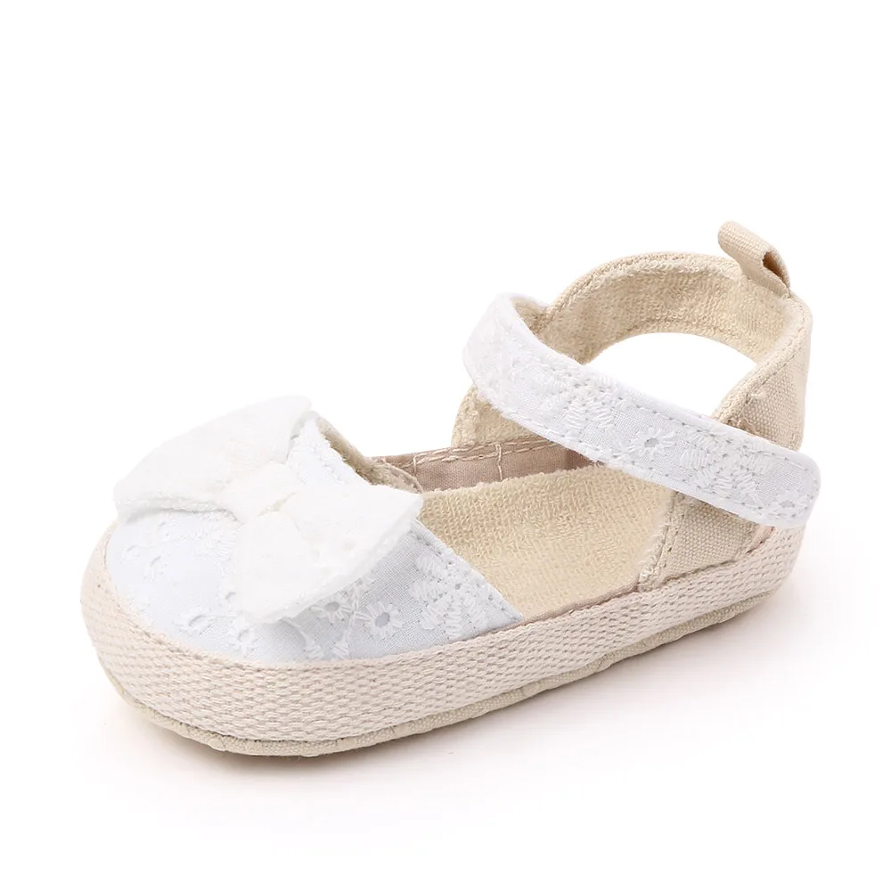 

Wholesale denim baby shoes simple toddler walking girl shoes summer, White