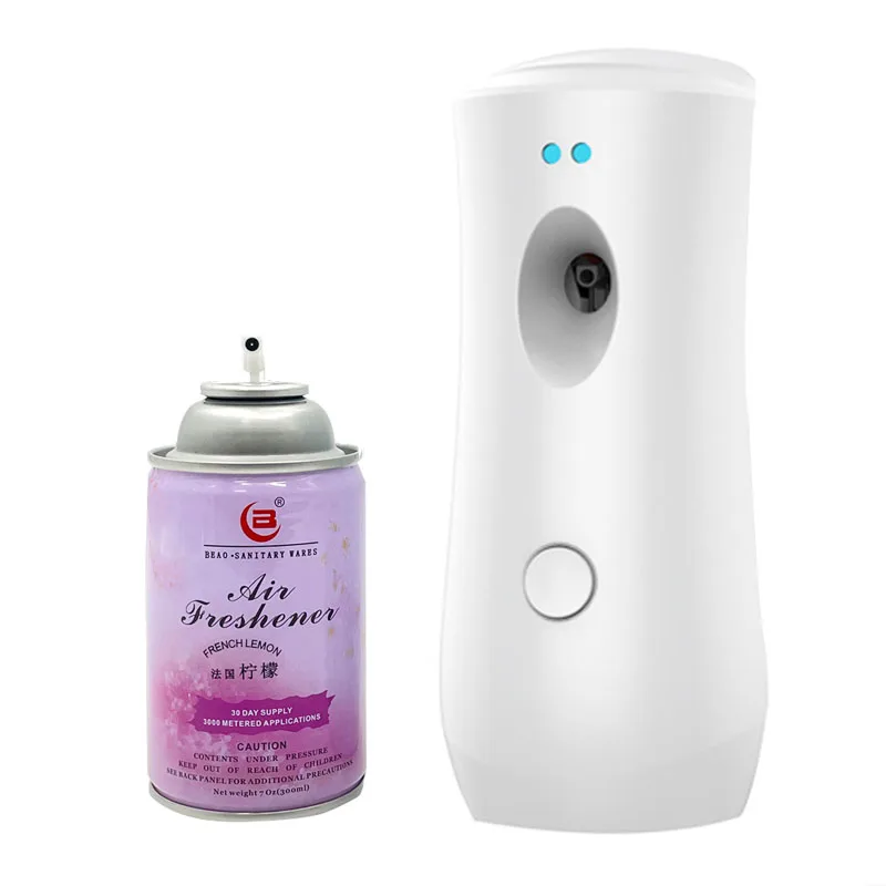 

Wall-mounted AA Battery Operated 250ml 300ml Perfume Sprayer Machine Automatic Air Freshener Aerosol Dispenser, White/oem color