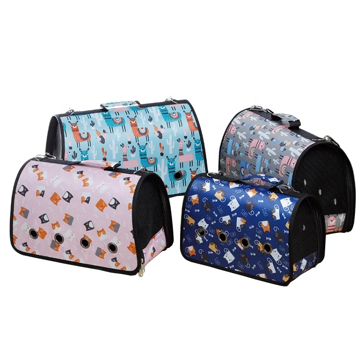 

Wholesale One-Shoulder Oxford Material Breathable Portable Foldable Outdoor Travel Backpack Pet Dog Cat Carrier Zipper Bag