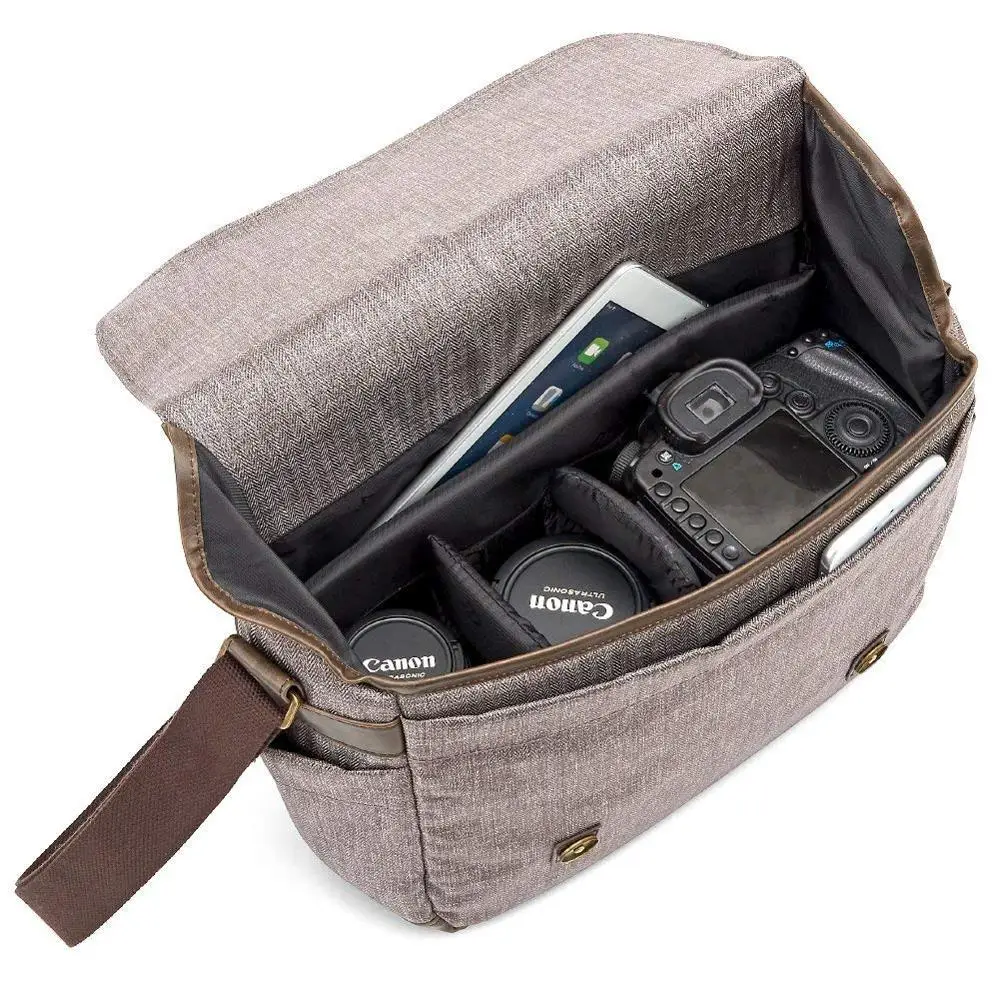 
Vintage DSLR SLR Messenger Shoulder Bag Camera Bag 