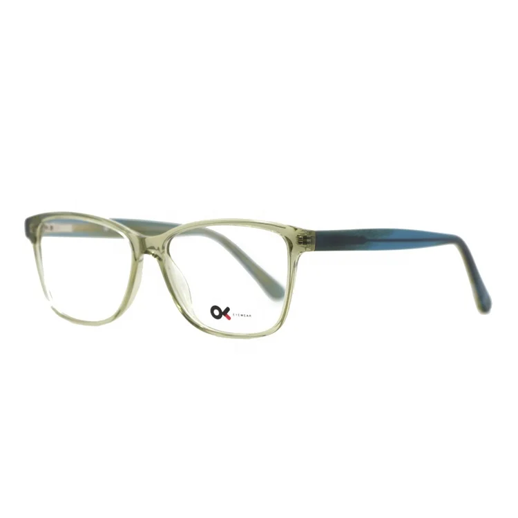 

New Style Optical Glasses Frames Acetate Eyeglass Frame, Green crystal frame