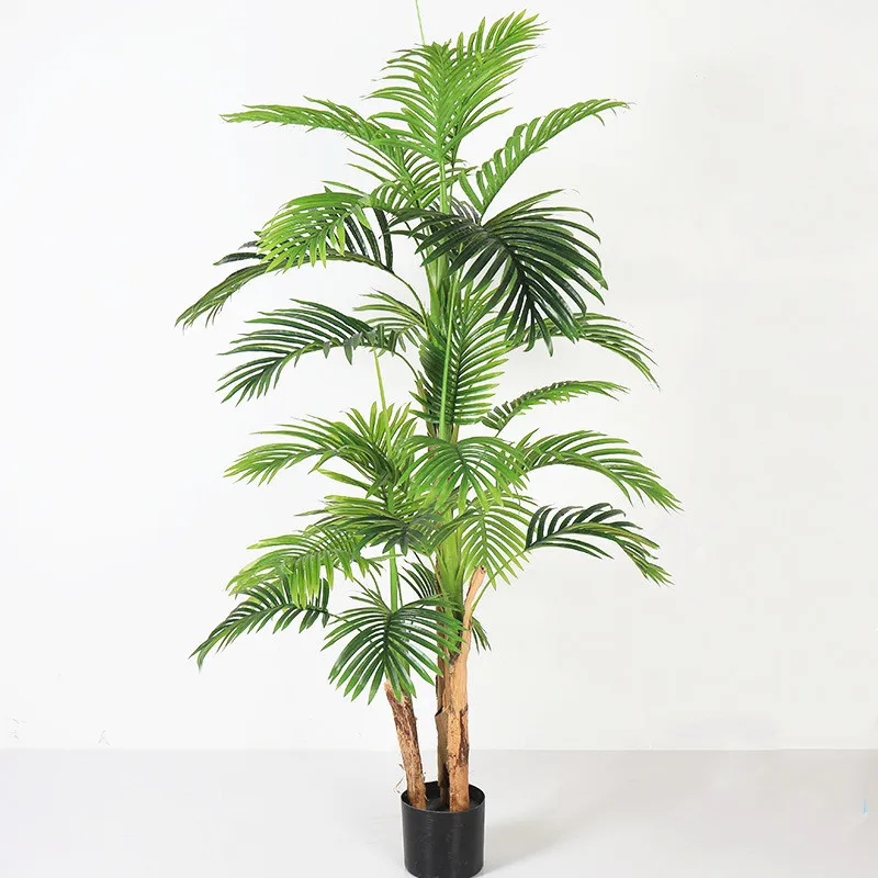 

M368 Hot Sale Cheap Indoor Decorative Plastic Palm Bonsai Trees Green Plants Artificial Tree For Home Wedding Decor