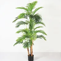 

Hot Sale Cheap Indoor Decorative Plastic Artificial Palm Plants Trees