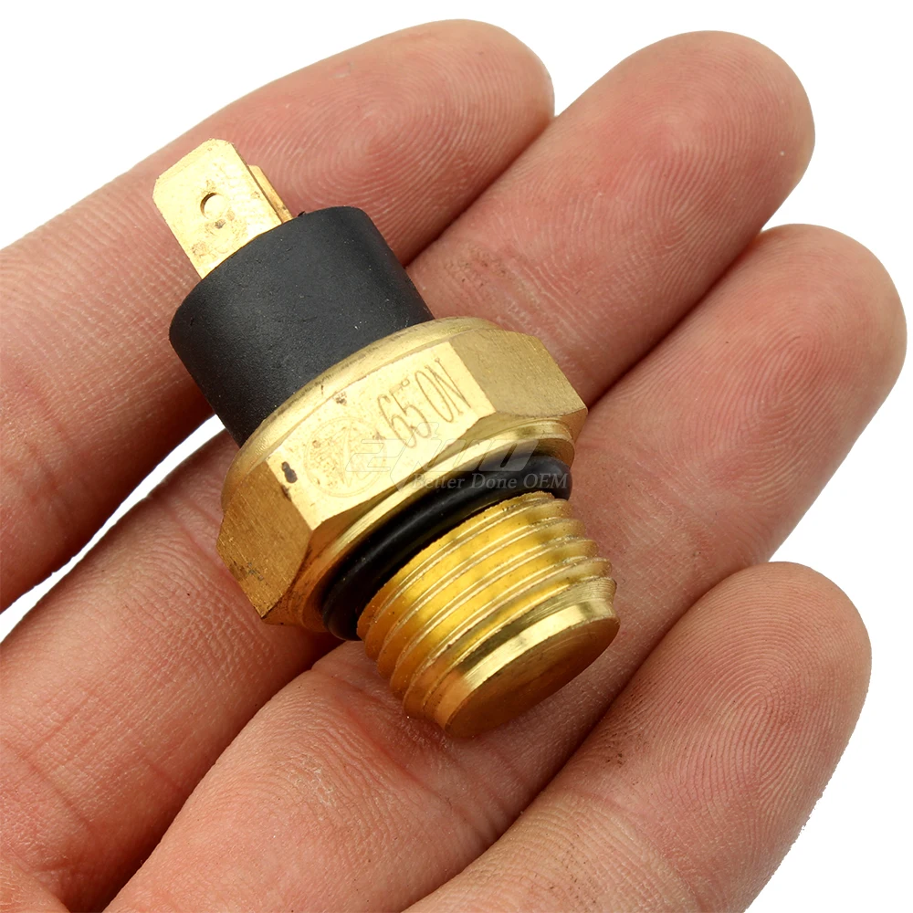 MOTORS 2 Pins Radiator Cooling Fan Switch for 250cc Water Cooled Quad ATV Scooter Automotive