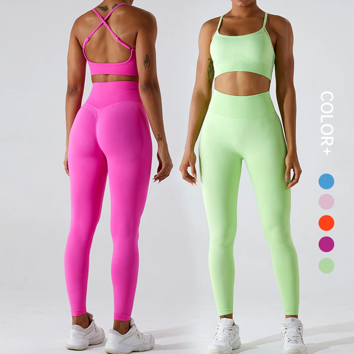 

SHINBENE OEM ODM Seamless 2.0 Cloud Yoga Sets Fitness Women Clothing Gym Activewear Leggings Set for Women