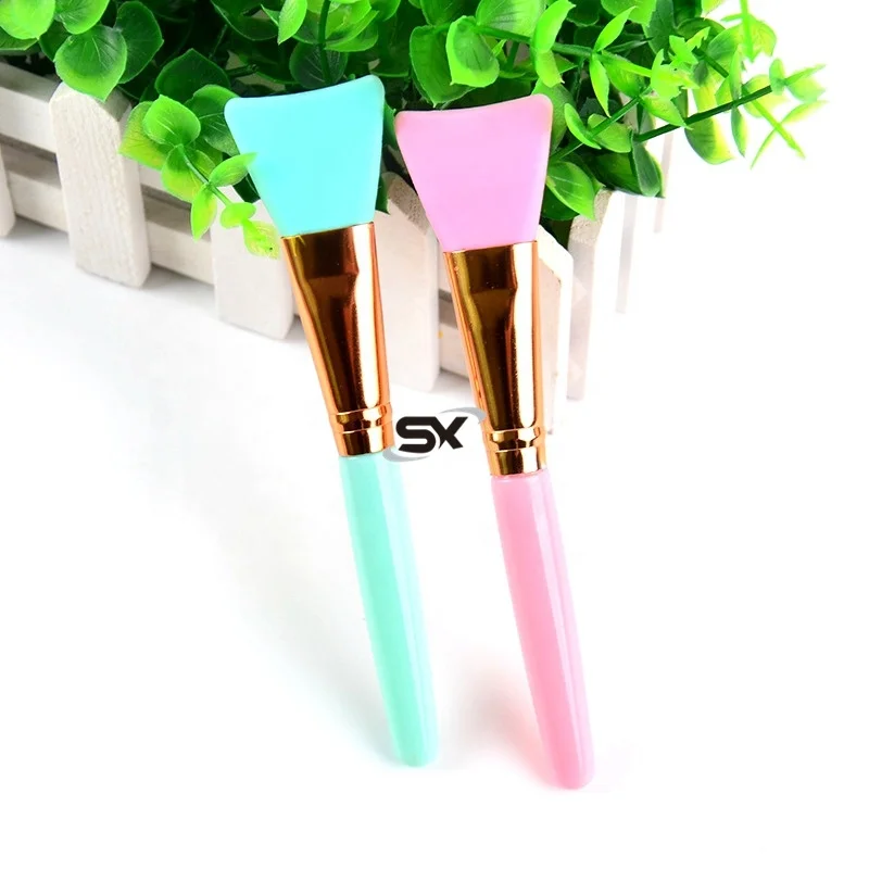 

custom logo Silicone Makeup Brushes DIY Facial Mask Brush Beauty Facial silicone Foundation Brush For Women brochas