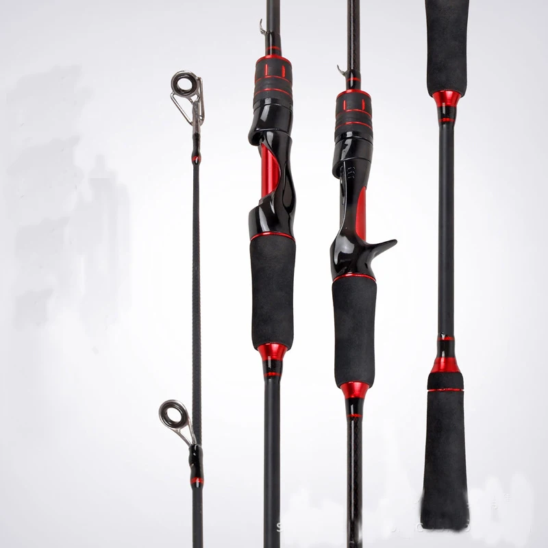

Jetshark Carbon Fiber Fishing Rod 1.8m 2.1m 2.4m Saltwater Sea Bass Travel Pole Spinning&Casting Fishing Lure Rod