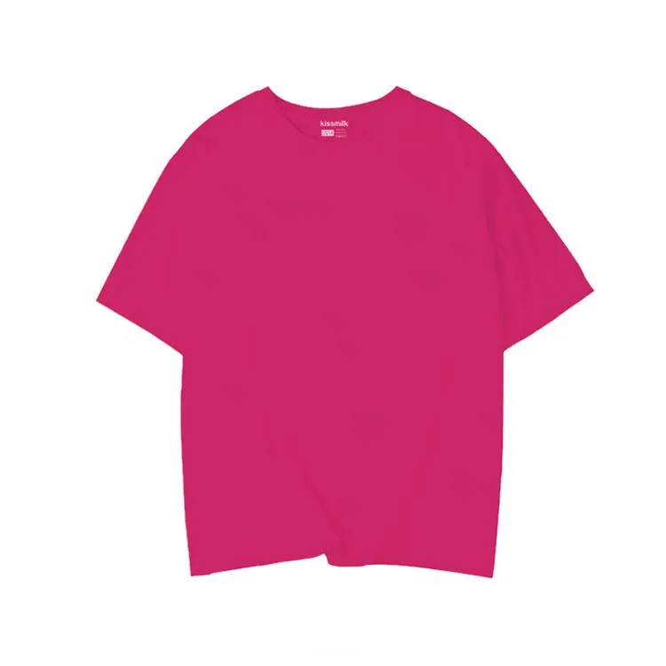 

1 dollar mens t shirt solid color short sleeve unisex cotton knitted high quality t-shirt blank in bulk