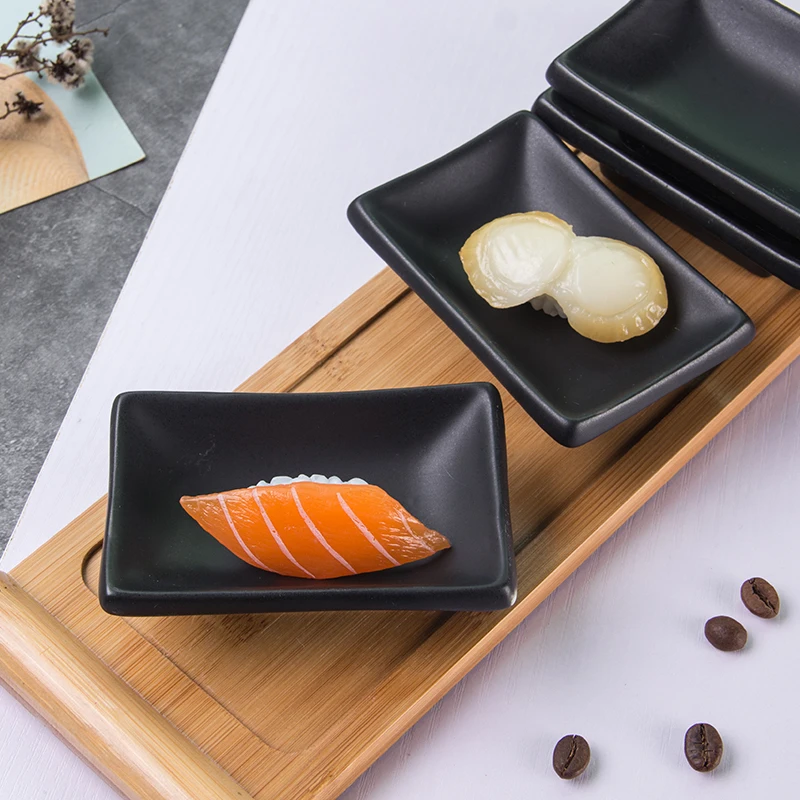 

Japanese style high quality factory stocked modern simple ceramic dessert/snack/cake divided dishes, Customized
