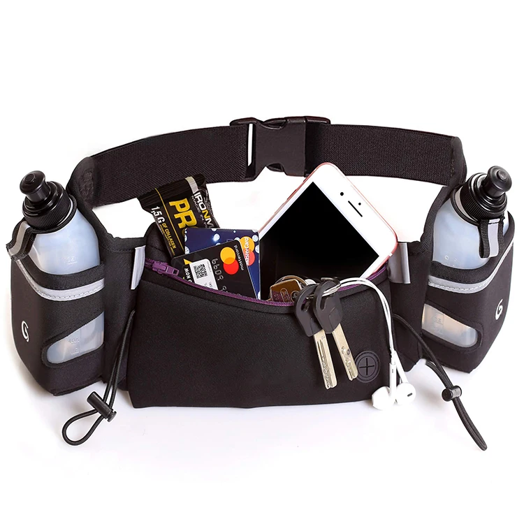 

Top sale waist bag with 2 bottles for climbing