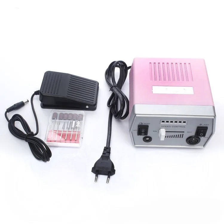 

2020 Nail Factory custom private logo nail drill bit set professional nail electric drill, Pink, blue, black